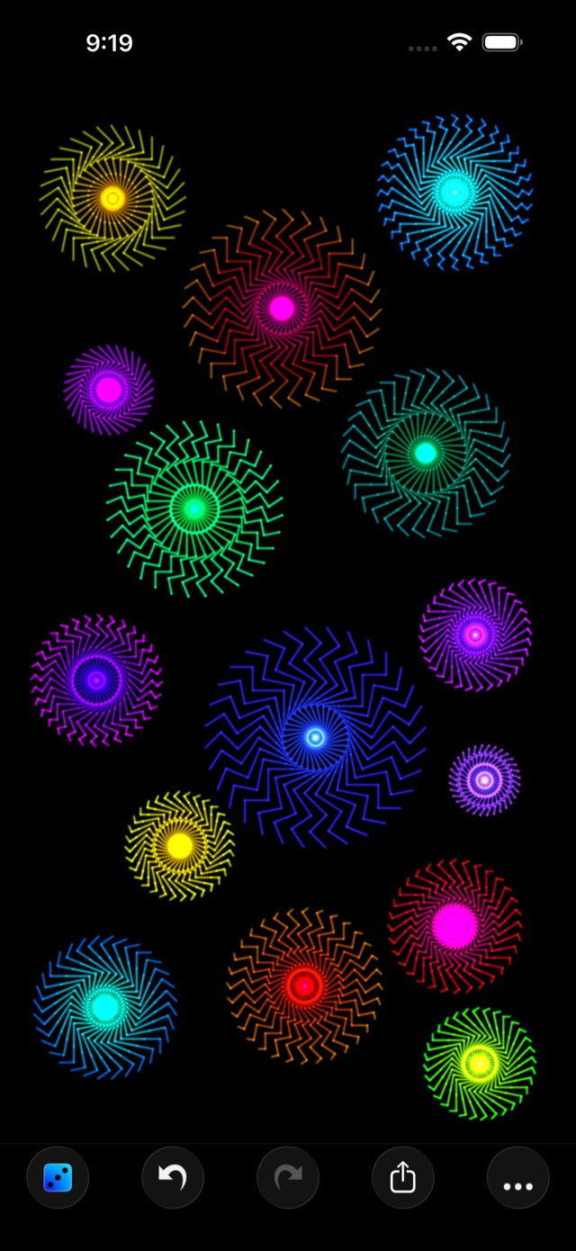 An intricate multi-layered design showing the variety of patterns possible.